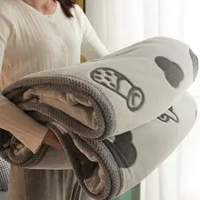 冬用厚手コーラルフリースオフィス用昼寝ブランケット【ソファカバー・フランネル・ミルクフリース】