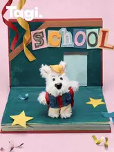 学用品にぴったり！かわいい犬のぬいぐるみキーホルダー【バッグアクセサリー】