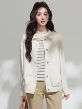 カジュアルなデニムジャケット【ゆったりフィット・コージーコート】