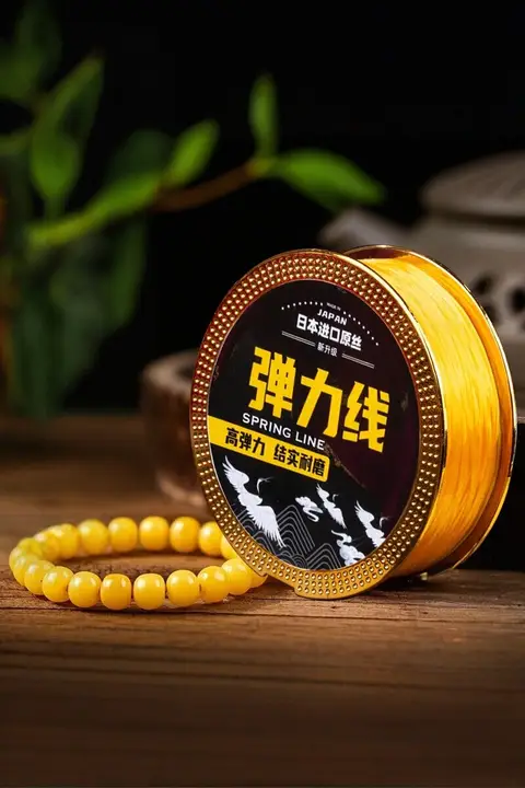 蜜ろう製ビーズブレスレット【高弾性・耐久性・水晶・玉石】
