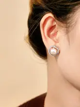 耳飾り レディース 天然淡水パール シルバー925 上品 きれいめ