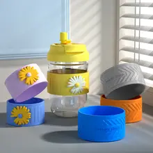 シリコン製保温カップ用カバー【滑り止め・グラス用・耐熱・厚手】