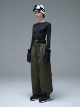 NOBADAY 男女兼用 防風防水スノーボードパンツ【極上の柔らかさ・冬用・厚手】