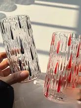 カラフル手描きグラス【インスタグラム風デザイン・雨露モチーフ】