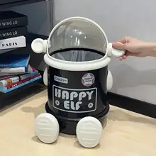 ユニークな宇宙飛行士デザインのゴミ箱【立ち姿・座り姿・愛らしいインテリアアクセサリー】