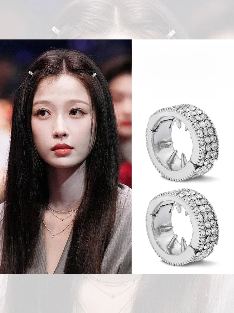 前髪 バング用円形金属ヘアクリップ：水晶装飾・サイドクリップの実用性と適用シーン