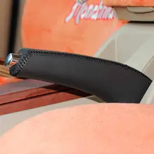 真皮製 自動車用サイドブレーキカバー【トヨタ旧型カローラ用・内装タマイズ対応】