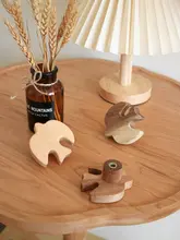 可愛い鳥デザインの木製フック【穴あけ不要・壁掛けタイプ】