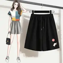 夏用 レディース ハイウエスト ストレート ショートパンツ【軽量でフィット・ゆったりデザイン】（セットアップ対応）