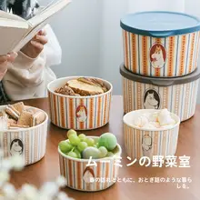 モーミンデザインのフタ付き保存容器【可愛らしいお弁当箱・アウトドア用・家庭用】