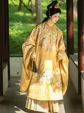 万丈の風を感じる敦煌風花柄マ面裙 漢服【日常用・オリジナルデザイン】