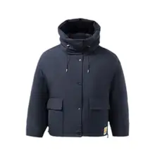 Li-Ning メンズ冬用保温フード付きアウター【スタンドカラー・スリムフィット・ダウンジャケット】