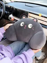 車用腰サポートクッション【運転用・女性ドライバー向け・ヘッドレスト付き・2個セット】