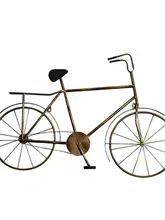 アイアン製 ヴィンテージ工業風自転車ウォールデコレーション【時計付き・壁掛け・インテリア装飾用】