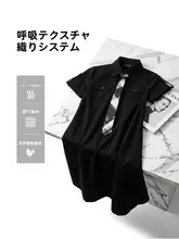 学院風デザインのネクタイ付きシャツワンピース【ストライプ・スウィートスタイル】（セットアップ対応）