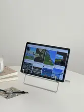 インスタ風 金属製タブレットスタンド【デスク・ベッド用・携帯性・鉄製】