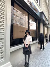 春用 羊毛製 ケープニットカーディガン【ヴィンテージ感・柔らかな印象・小柄向け】
