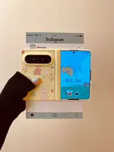 華為PuraXMax用カートゥーンデザインのかわいい西高地彩花朵スマホケース【二重防衝撃・フロントフレーム付き】