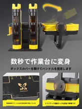 HASIDA ルアーボックス フィッシングボックス 座れる 大容量 軽量 持ち運び便利 ロッドスタンド付き 多機能 頑丈 収納ケース 釣り