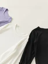 子供用 長袖Tシャツ【春用・ホワイト・可愛いデザイン】
