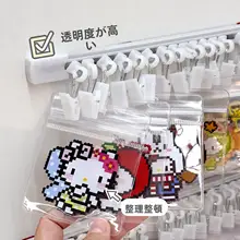 壁掛け式スライドパネルパズル収納ラック【透明保護カバー付き】