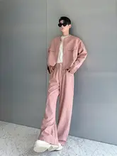 デザイン性の高い立 collar 男性用短丈ジャケット【メタルディテール・ワイドパンツ・セットアップ対応】