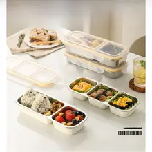 304不锈鋼製 お弁当用保鮮ボックス【冷凍庫対応・軽食用】