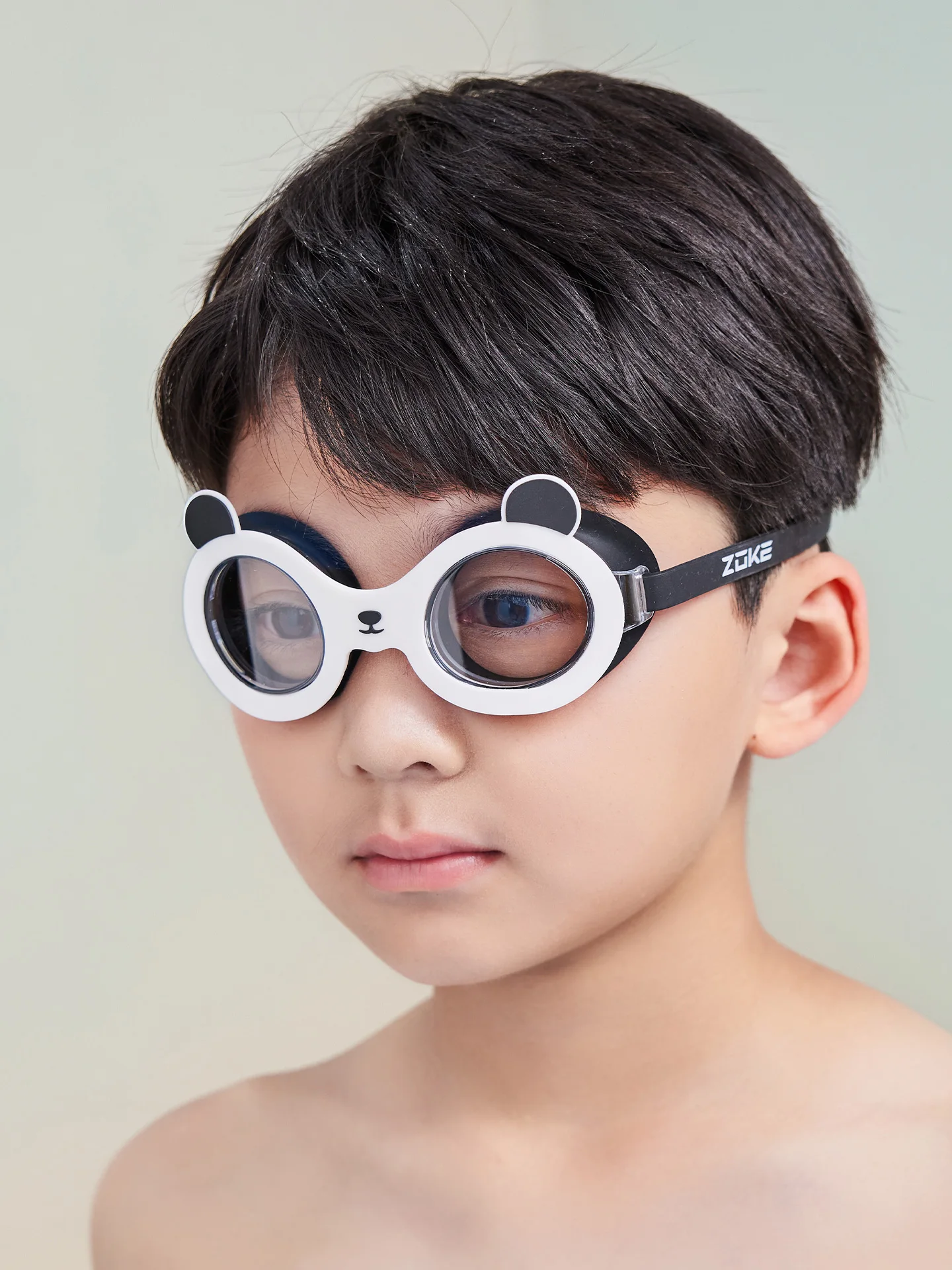 かっこいい水泳ゴーグル Zoke パンダ柄儿童用：防曇・防水機能とデザインのバランス
