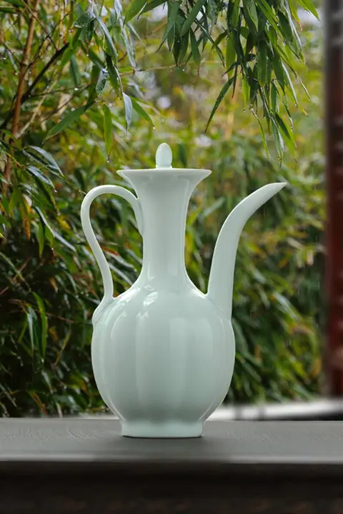 手作り復古スタイル 中式茶具 銀色タオルポット【宋代風・注水用ポット】