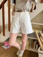 夏用カジュアルハーフパンツ【カーキ色・レディース・ゆったりシルエット】（セットアップ対応）