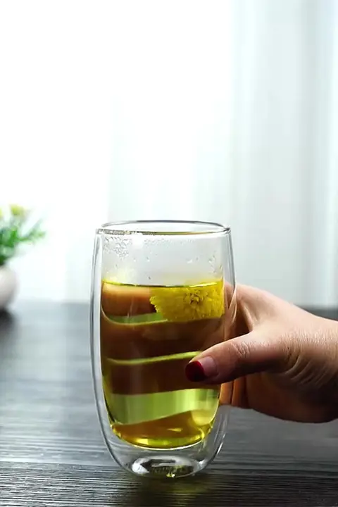 耐熱性に優れた二重ガラスコーヒーカップ【家庭用・高温対応・防爆】（セットアップ対応）