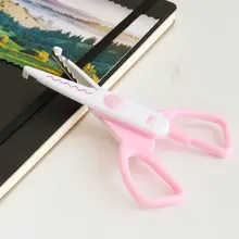 波型ハサミ キッズ 男の子 女の子 先丸 安全 小型 工作 図工 手芸 幼稚園 小学生