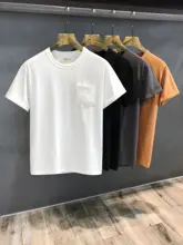 高品質コーマコットン メンズTシャツ【シンプルデザイン・ルーズフィット・半袖】