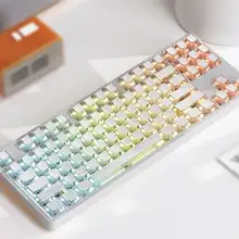 レザー風PBT製透光メカニカルキーボードキーキャップ【側面刻印・対応サイズ多様】