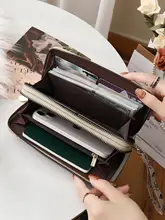 レトロプリント長財布【大容量・携帯対応】