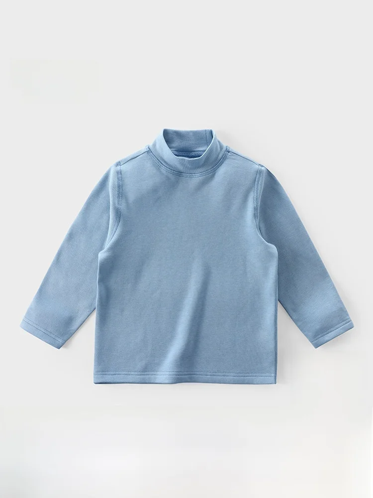 16度cに適した子供の服としての男の子用ハイネックニットTシャツの実用性と機能性