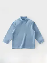 男の子用ハイネックニットTシャツ【シンプル・冬用・万能デザイン】