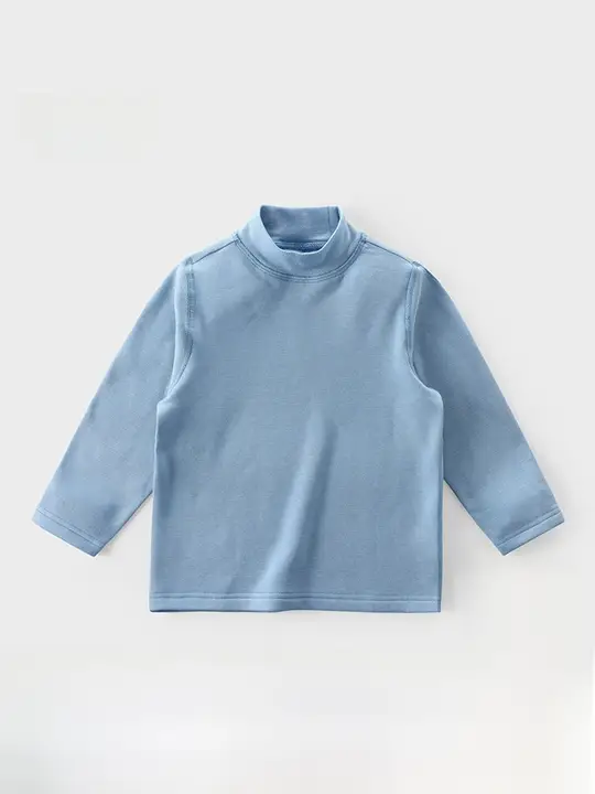 男の子用ハイネックニットTシャツ【シンプル・冬用・万能デザイン】