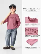 男の子用 アメリカンスタイル長袖Tシャツ【コットン・春秋用・プリントデザイン】