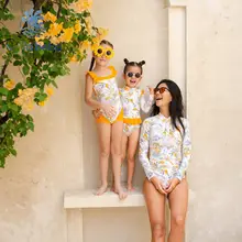 voda beba おしゃれな親子兼用ロングスリーブ水着【子供用・体型カバー・オシャレな泡温泉スカートスタイル】（セットアップ対応）
