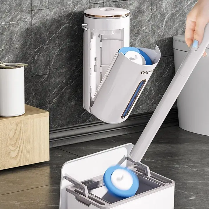 壁掛けトイレクリーナー【使い捨て・角が届く設計】