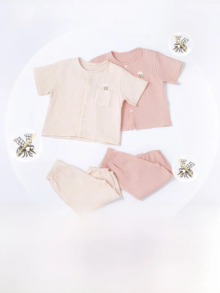 1歳 寝る 時 に おすすめ の 薄手 綿100％ セットアップ 服装