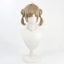 NPCキャラクター用コスプレウィッグ【分体式・赤豆・飲茶風】（セットアップ対応）