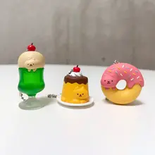 猫が食べ物に変身するカプセルトイ【ドーナツプディング・可愛いマスコット】