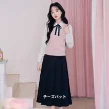 秋季用の清楚なデザイン！韓国 風レディースセットアップ【高級感・学院スタイル・甘美なコーディネート】（セットアップ対応）