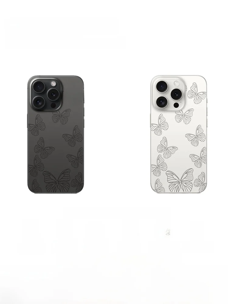 可愛い蝶々デザインのiPhone用スマホフィルムおすすめ：透明感と個性のバランスを実現
