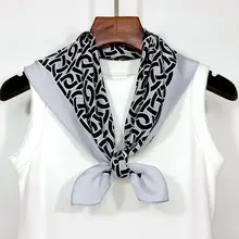 真 silk ダブルシフォン 中方巾【春夏用・高級復古スタイル】