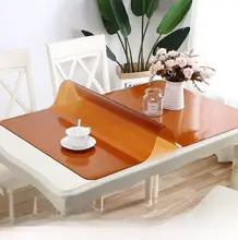 高透明PVCソフトガラス製テーブルクロス【防水・北欧風・円形デザイン】