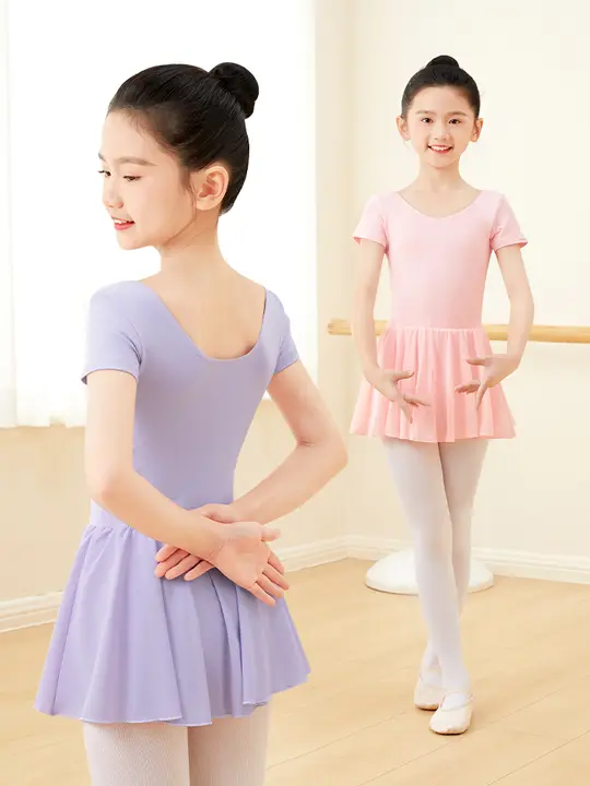子供用ダンスウェア 夏用短袖 秀舞スカート【バレエ・中国舞踊・プロ用練習着】