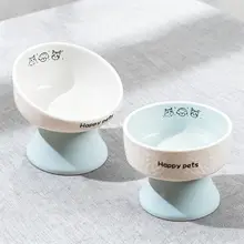 hipidog 陶器製 猫用フードボウル【安定設計・衛生的・水用】